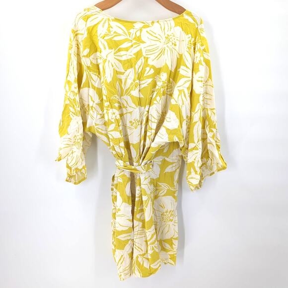 L*Space Pfeiffer Cover-Up Wrap Dress In Havana Blooms L - Picture 3 of 8